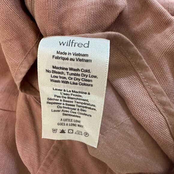 Aritzia Wilfred Brax Jumpsuit linen blend wide leg - Size 2 - Picture 7 of 8